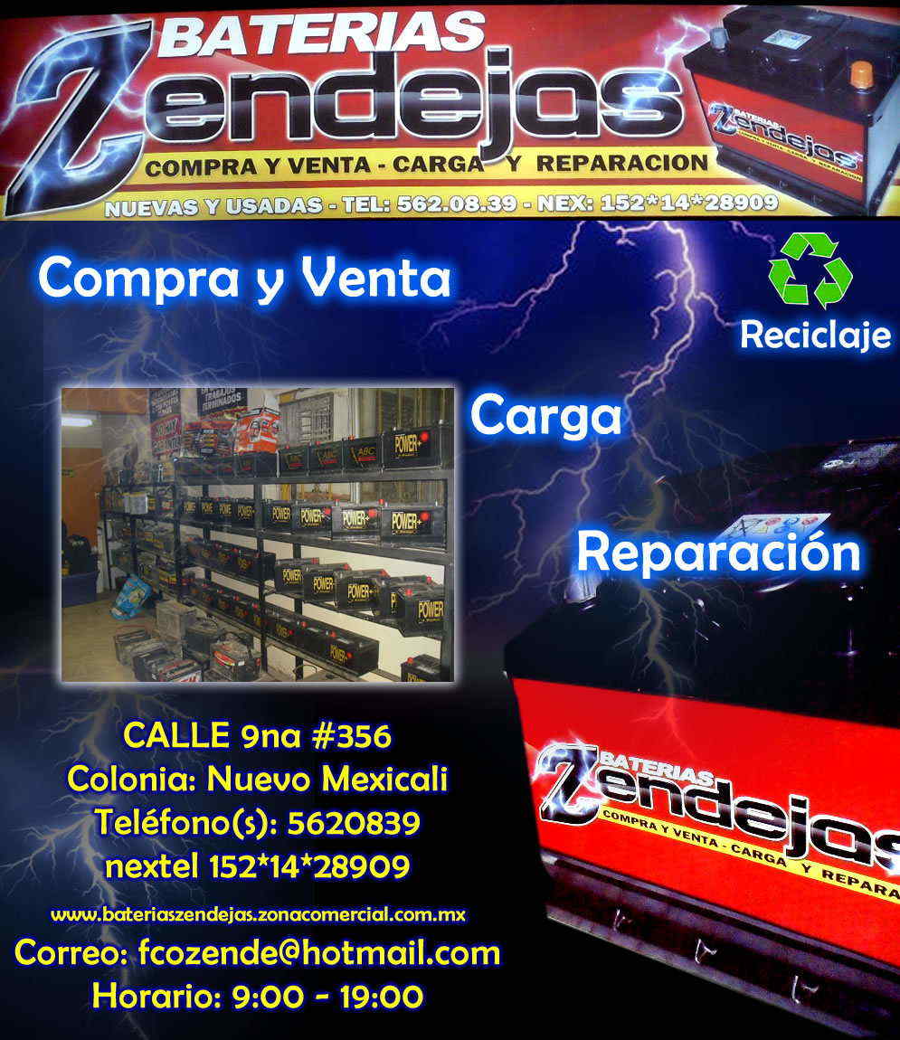 BATERIAS ZENDEJAS