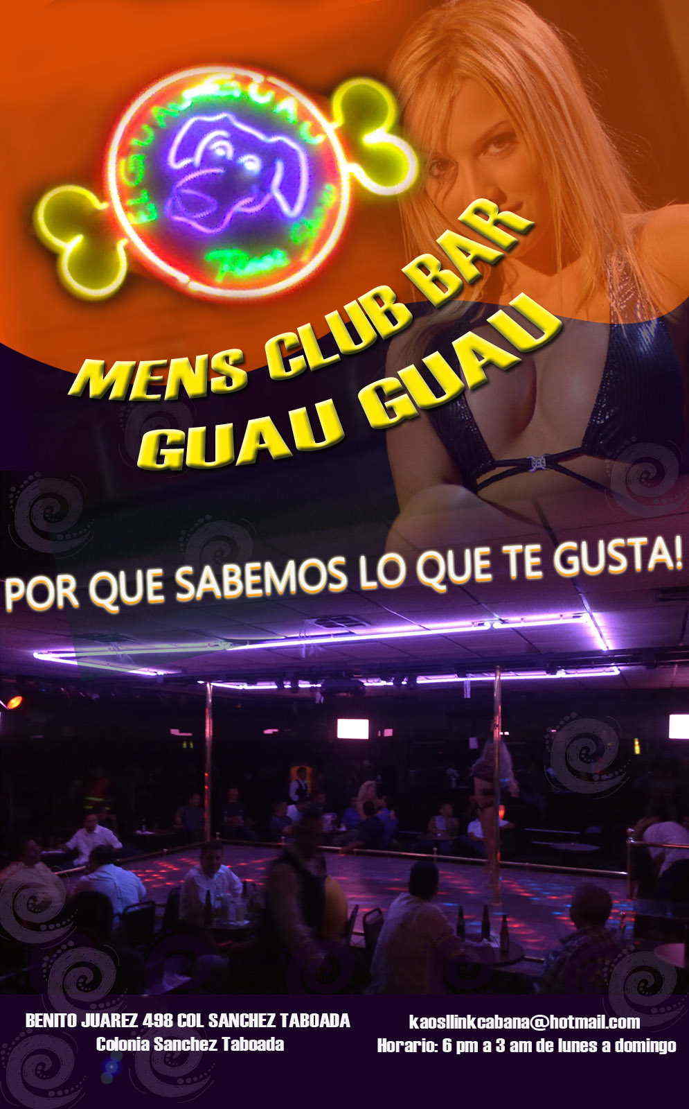 MENS CLUB BAR GUAU GUAU