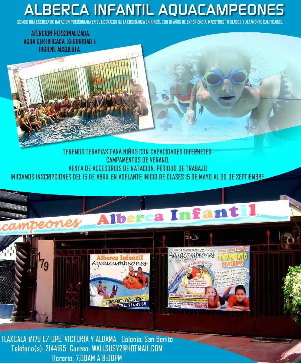 ALBERCA INFANTIL AQUACAMPEONES