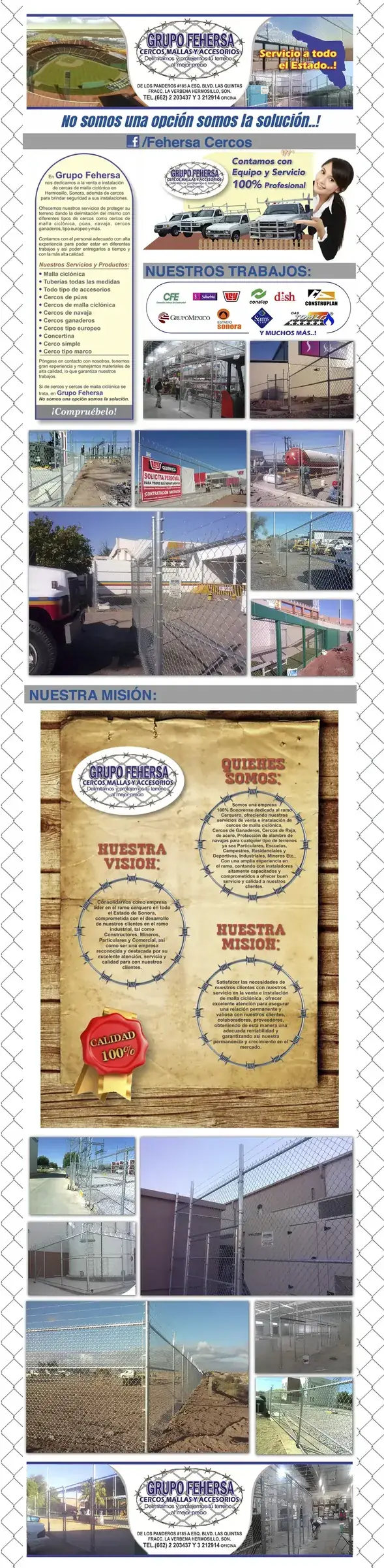 Grupo Fehersa. Cercos, Mallas y Accesorios.