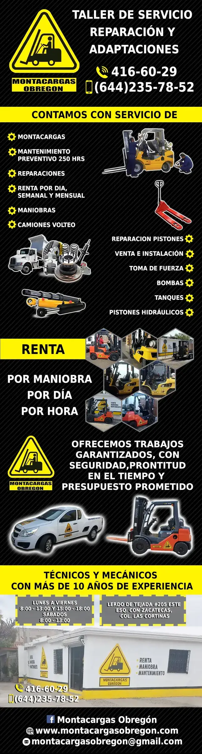 Montacargas en Obregón