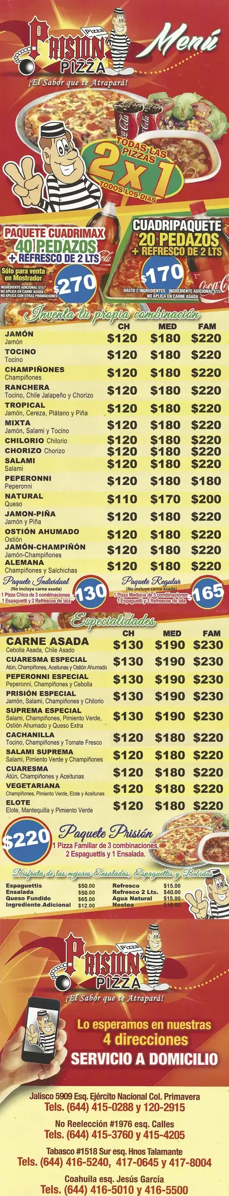 Prision Pizza Suc. No Reeleccion